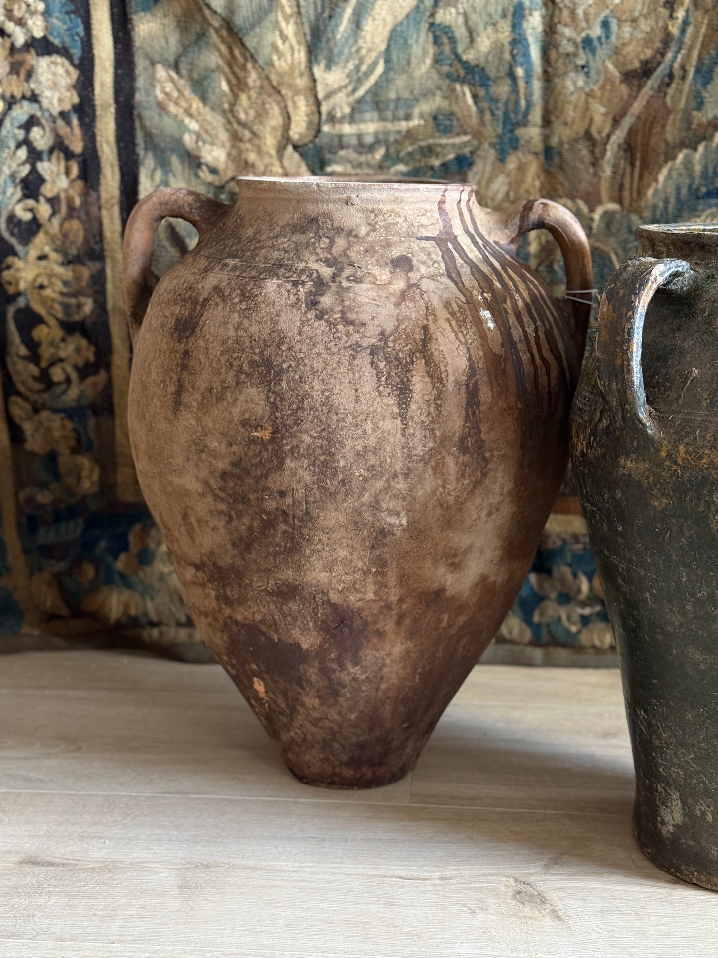 Antique Turkish Pot, Brown