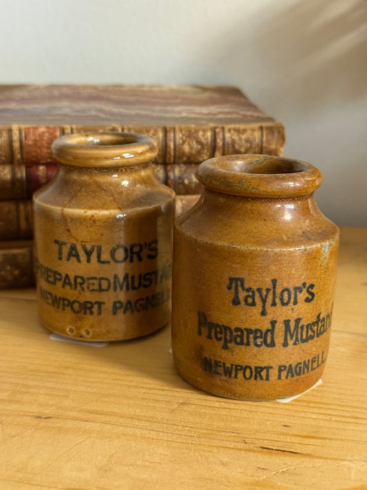 Antique English Mustard Jars