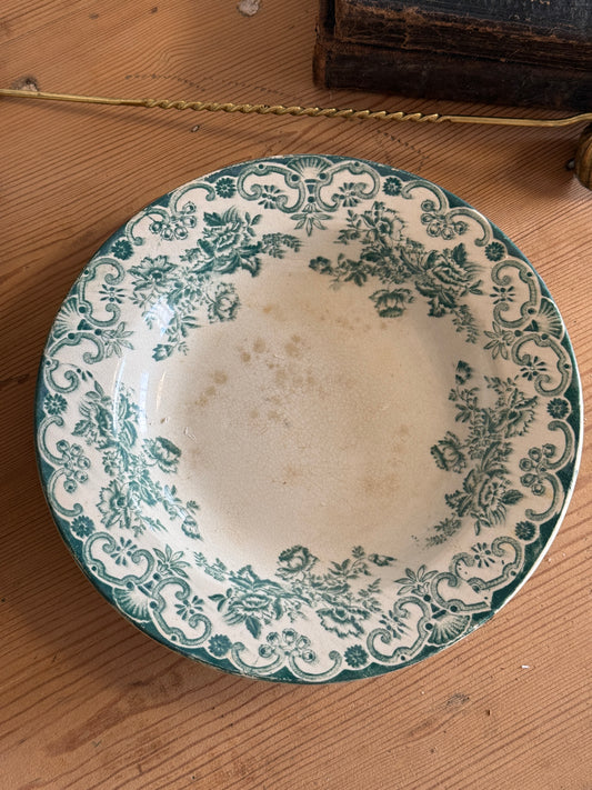 Antique French Transferware Plate
