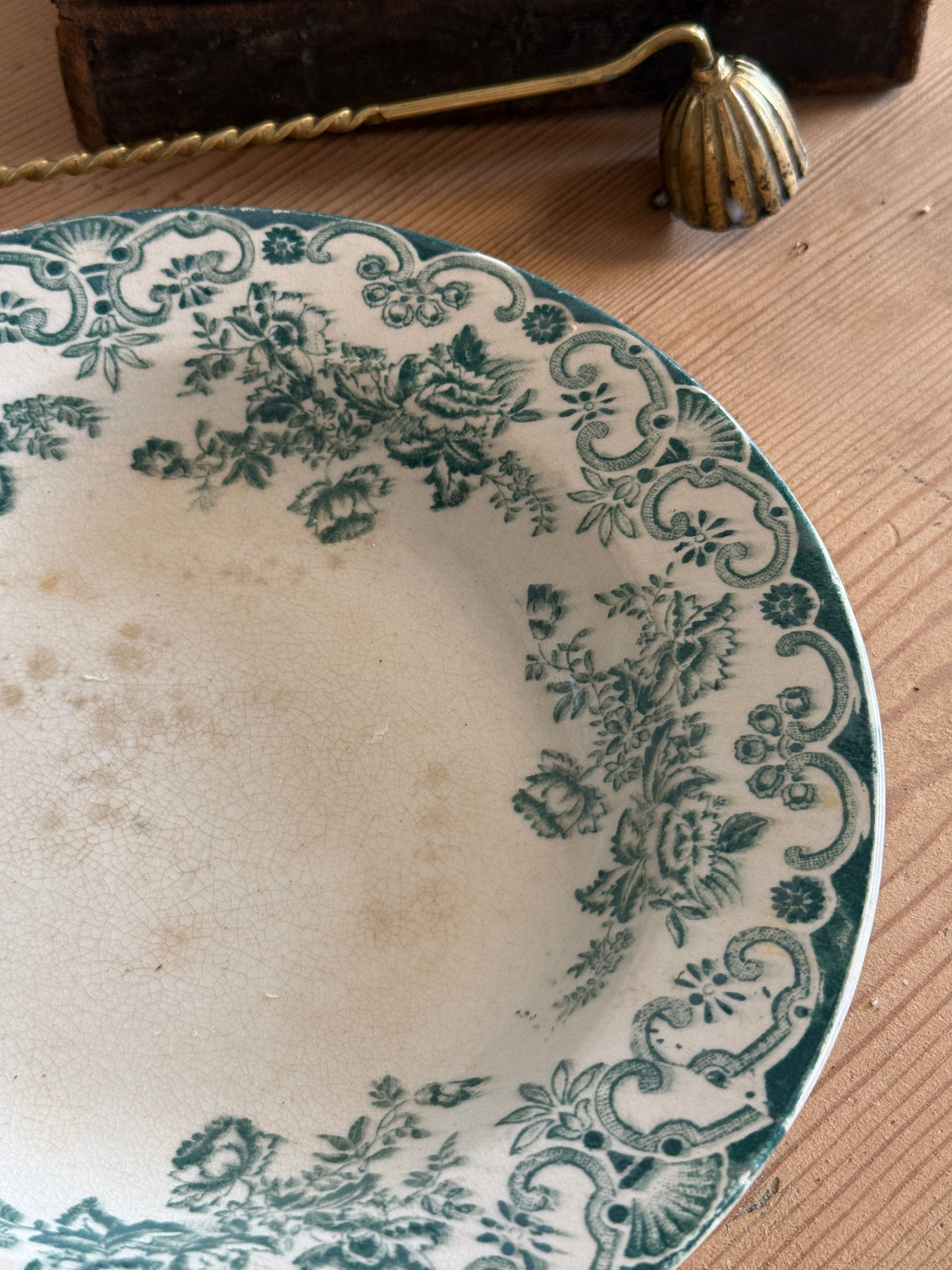 Antique French Transferware Plate