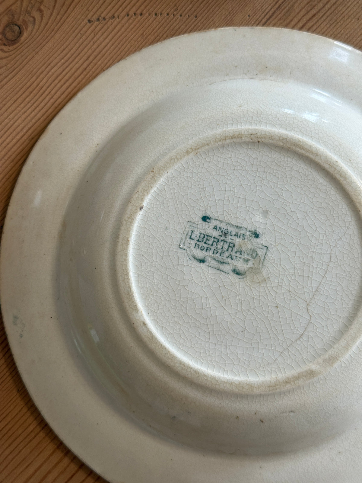 Antique French Transferware Plate