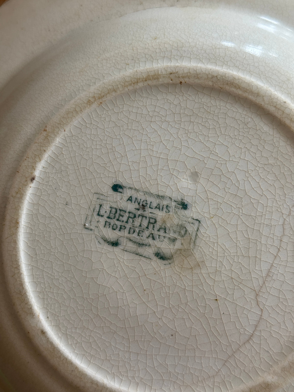 Antique French Transferware Plate