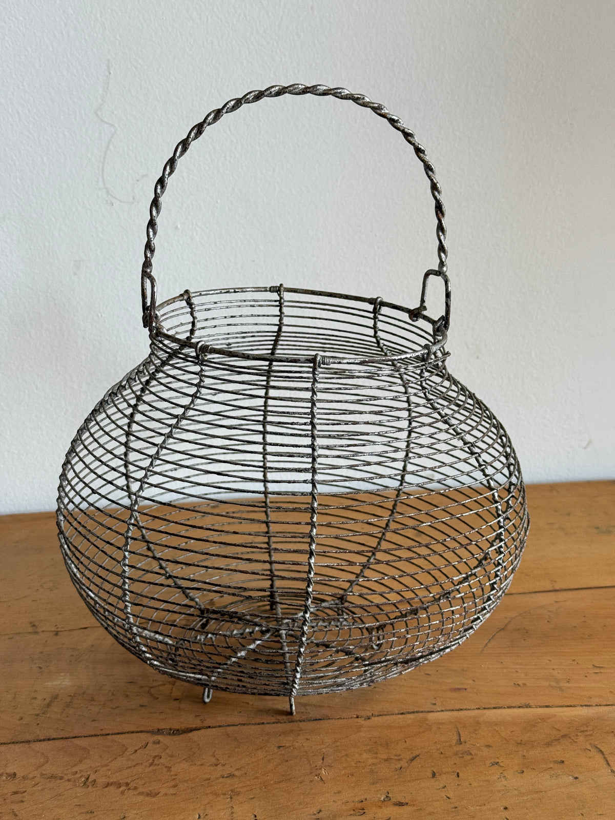 Antique French Wire Egg Baskets