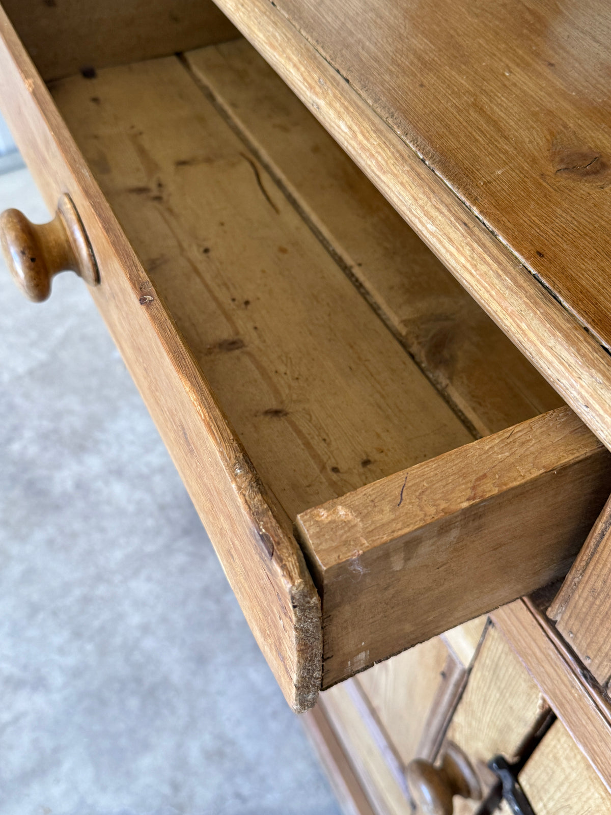 Antique Irish Pine Dresser/Hutch