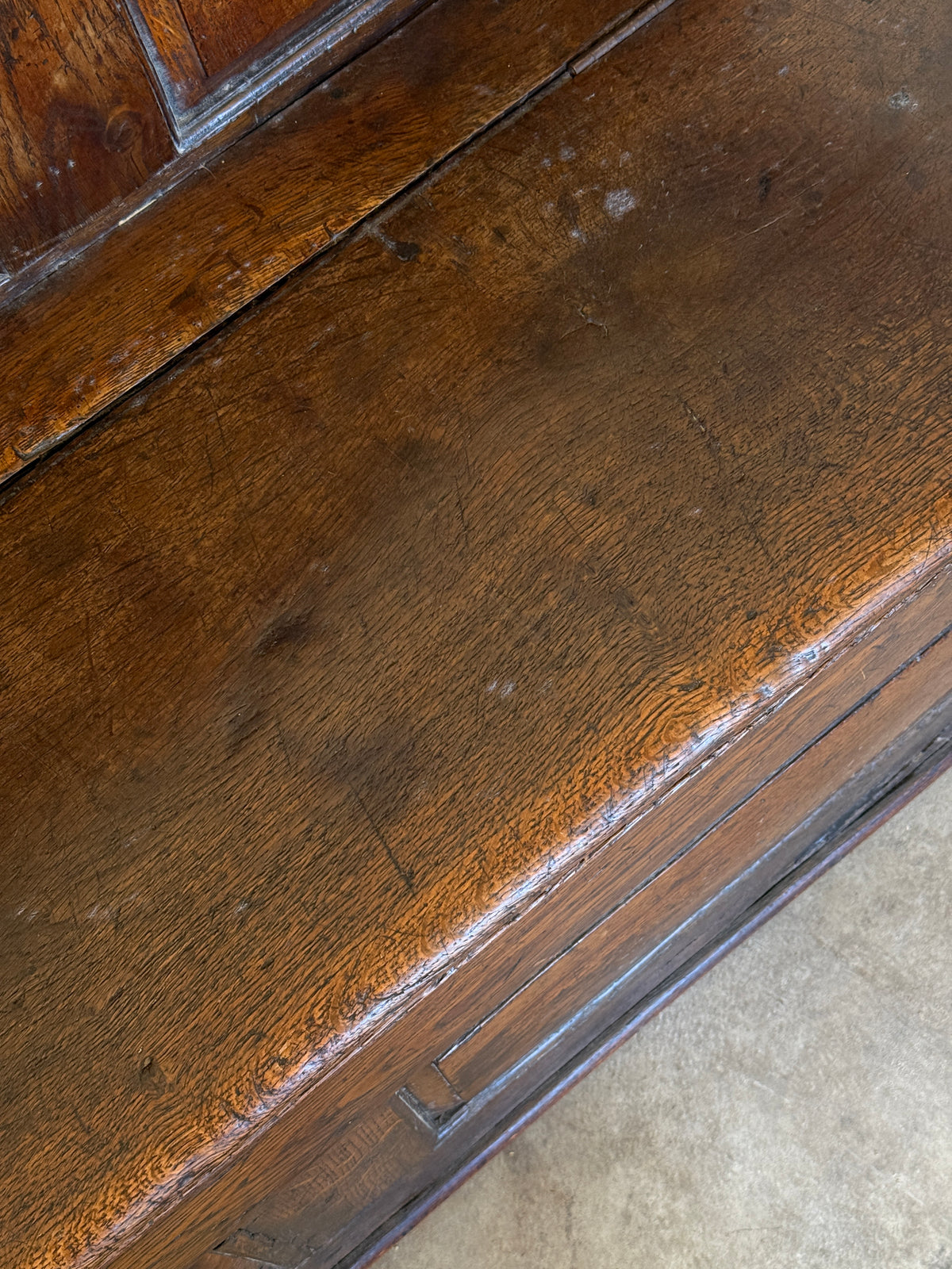 Antique English Oak Settle Bench