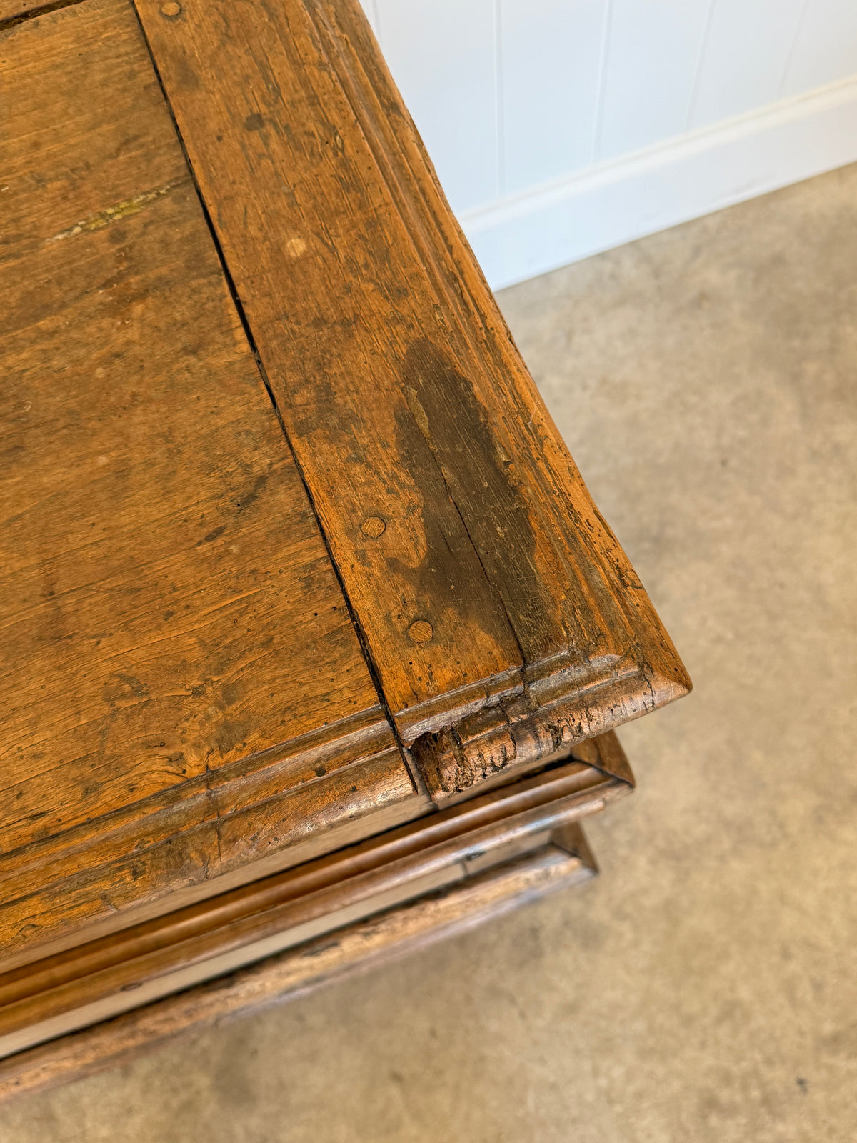 Antique French Chestnut Chest