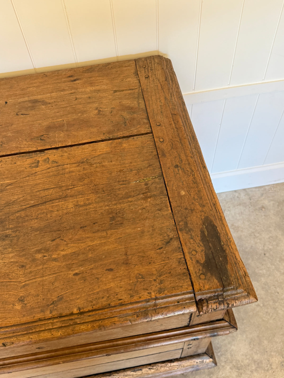 Antique French Chestnut Chest