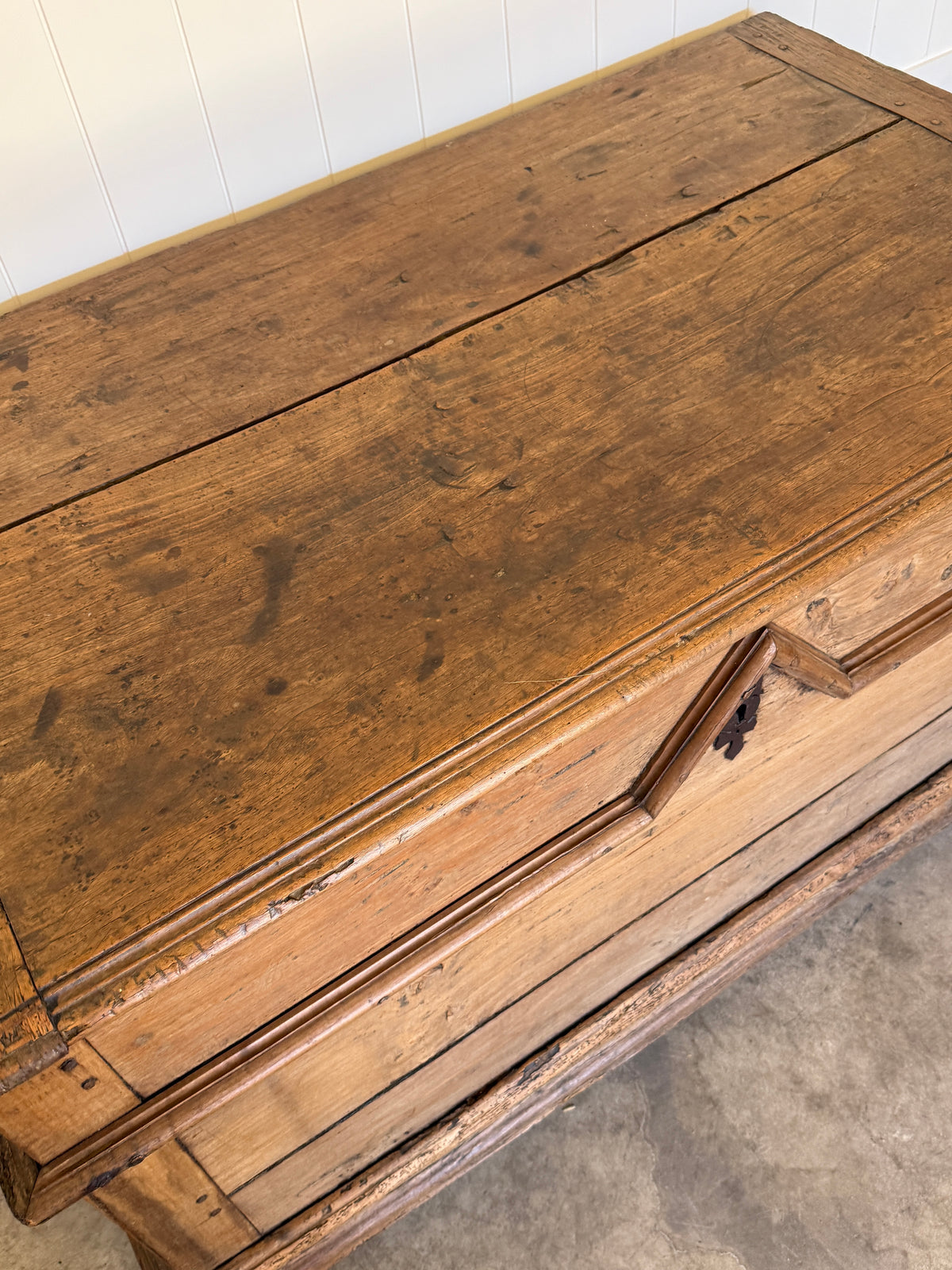 Antique French Chestnut Chest