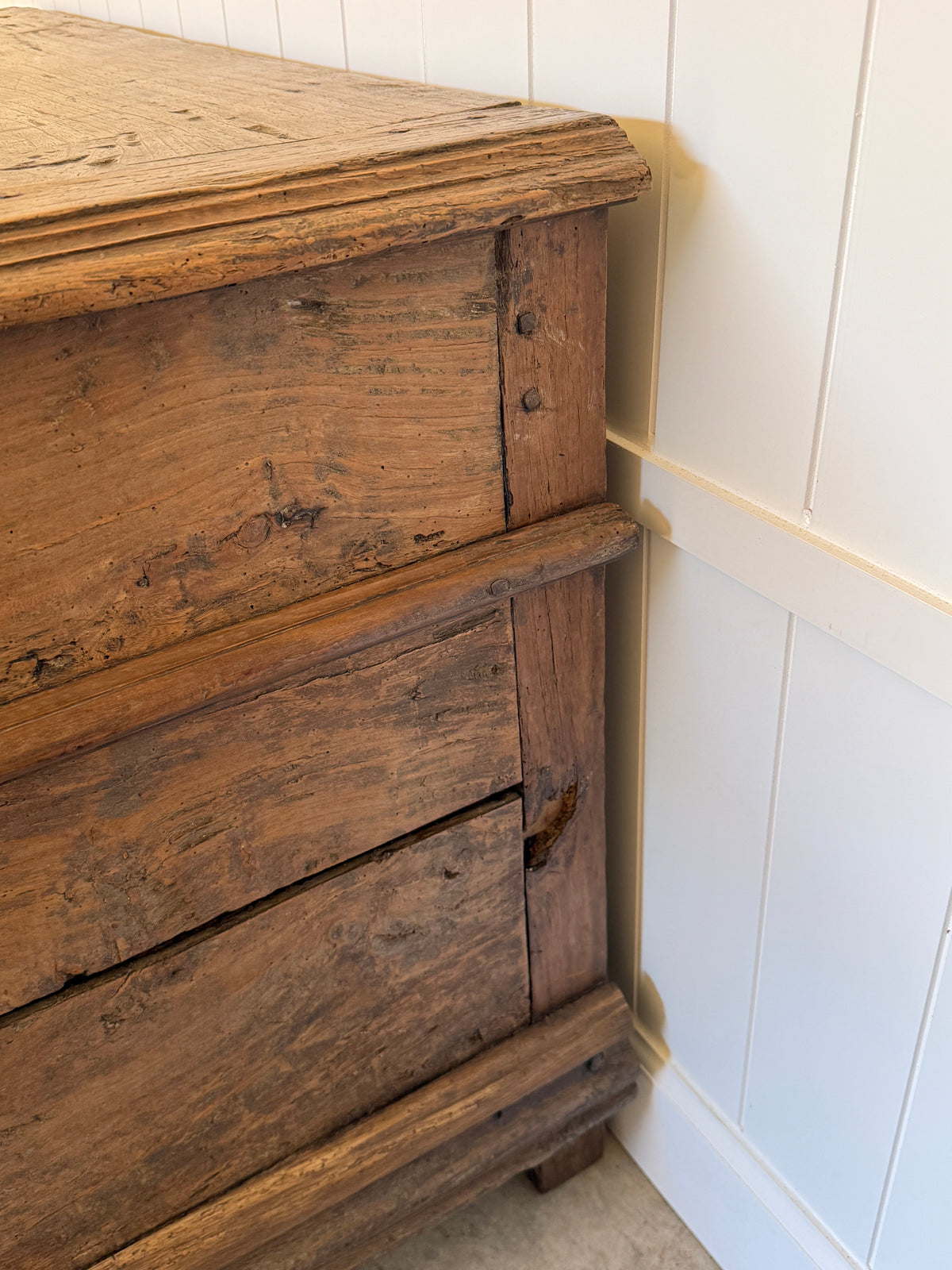Antique French Chestnut Chest