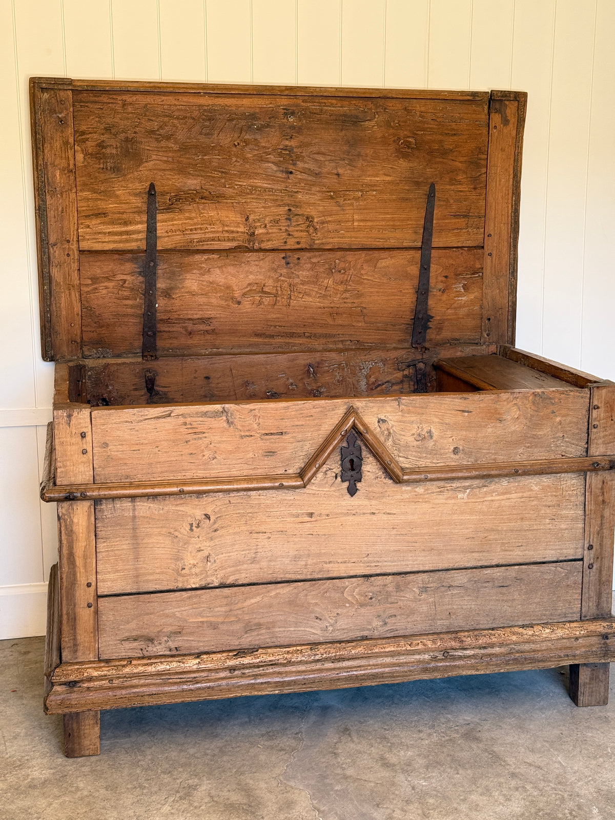 Antique French Chestnut Chest