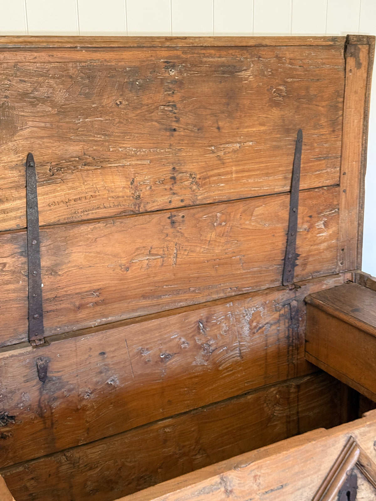 Antique French Chestnut Chest