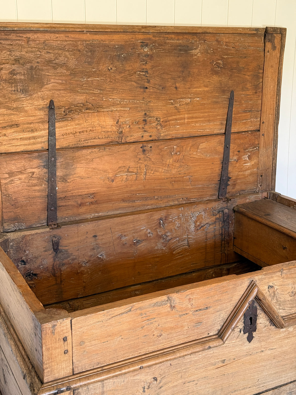 Antique French Chestnut Chest