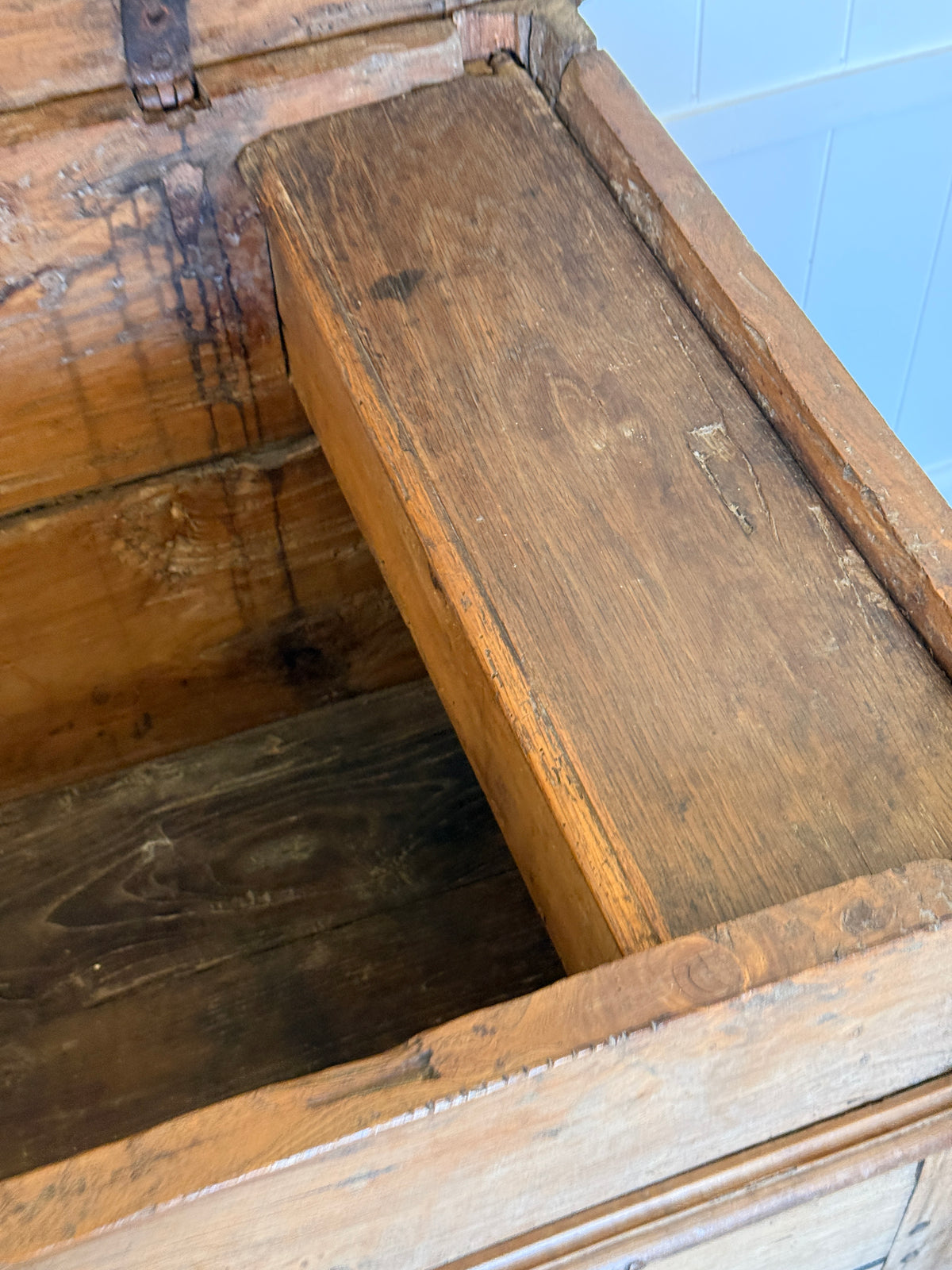 Antique French Chestnut Chest