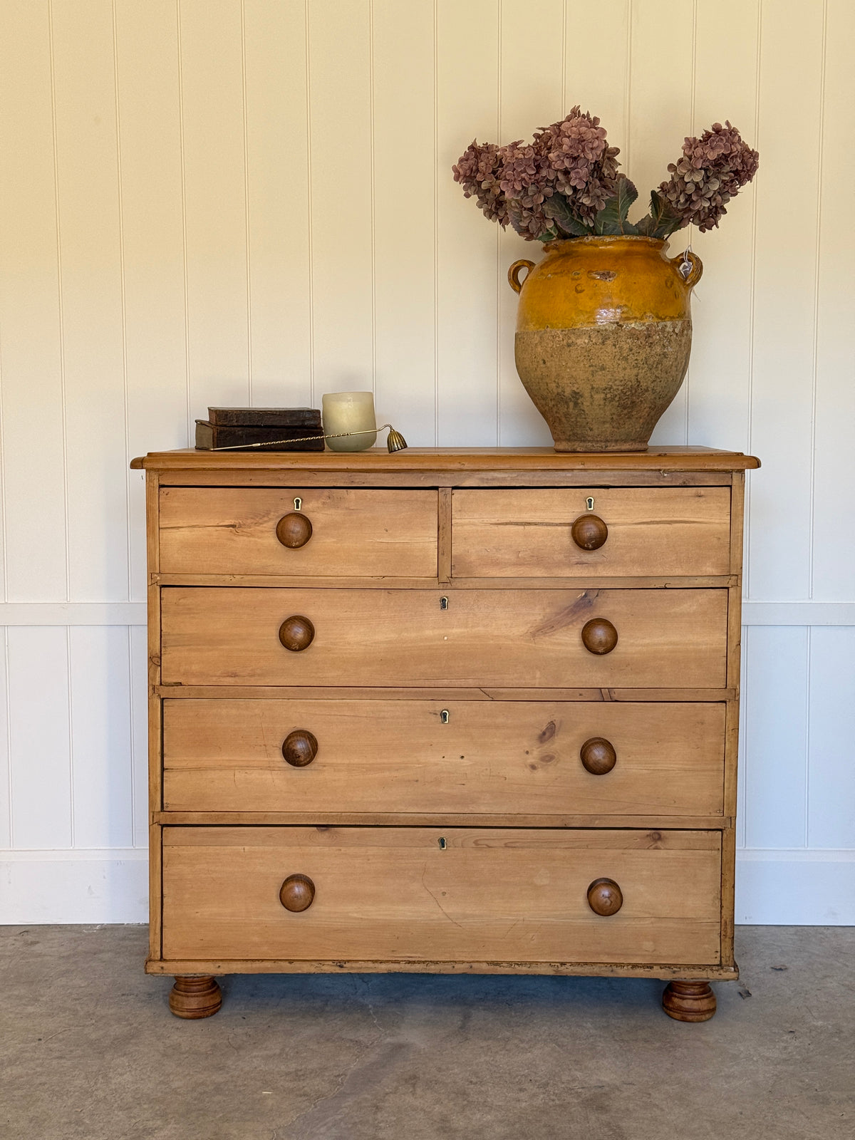 Antique English Pine Chest of Drawers