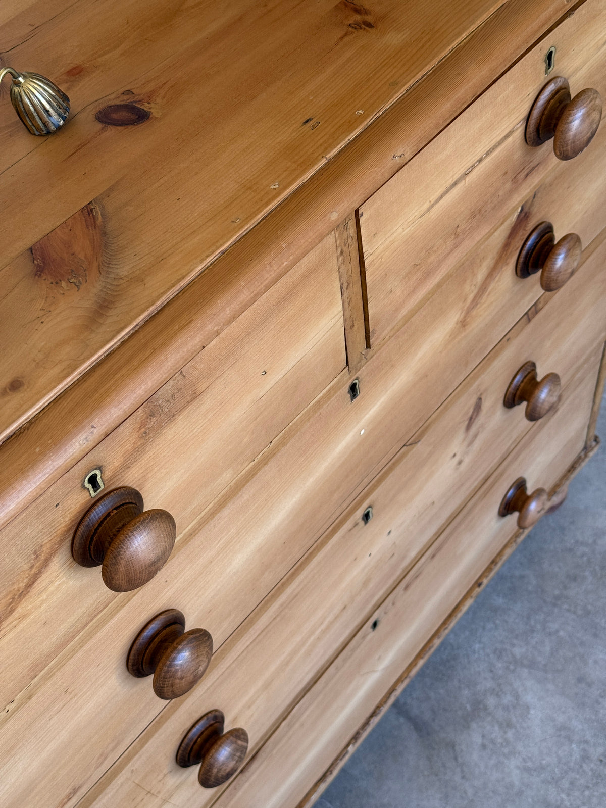 Antique English Pine Chest of Drawers