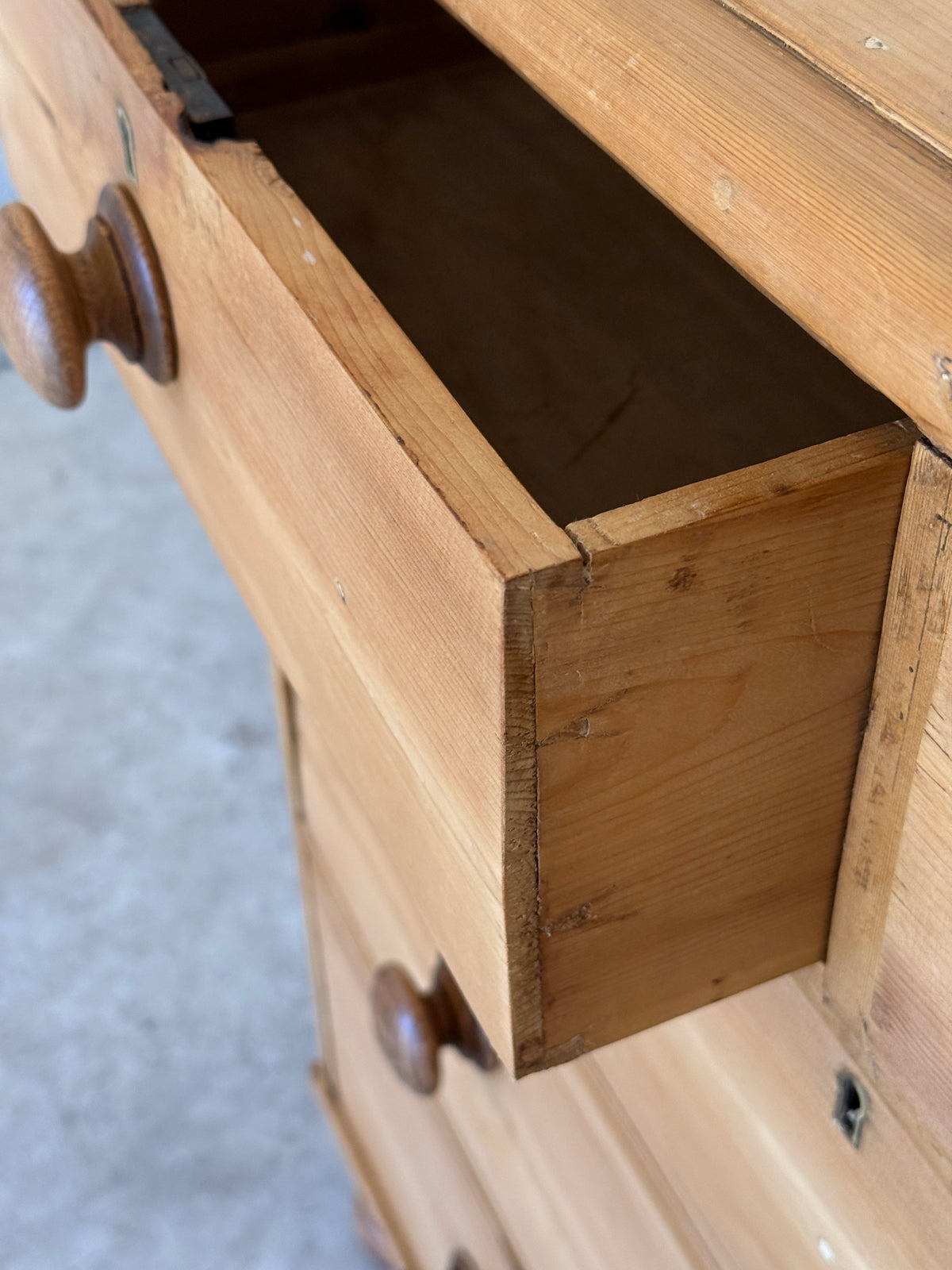 Antique English Pine Chest of Drawers