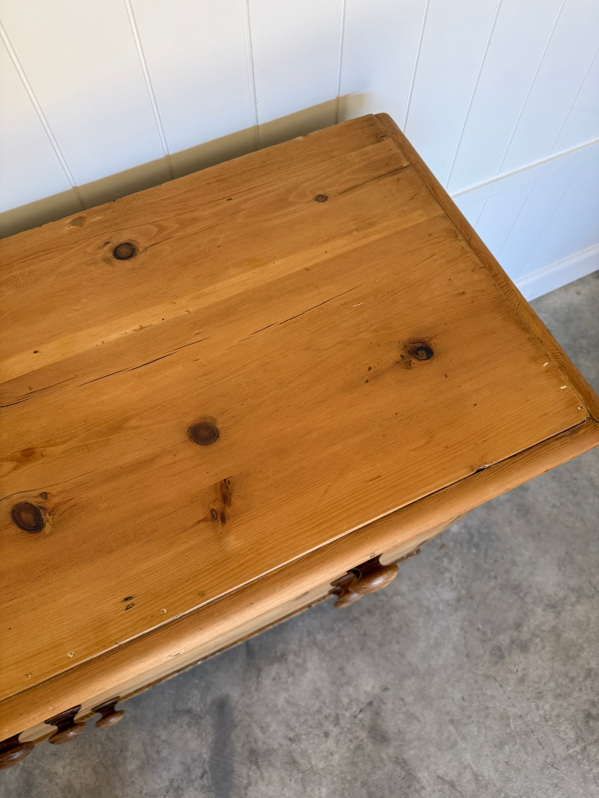 Antique English Pine Chest of Drawers