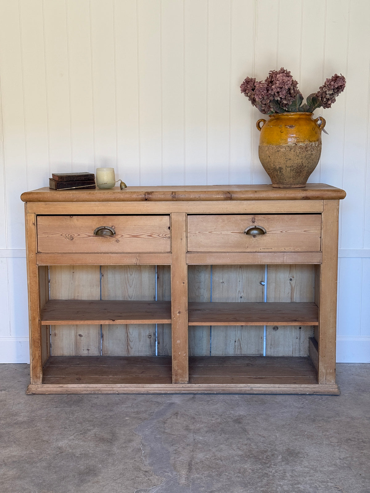 Antique English Pine Sideboard