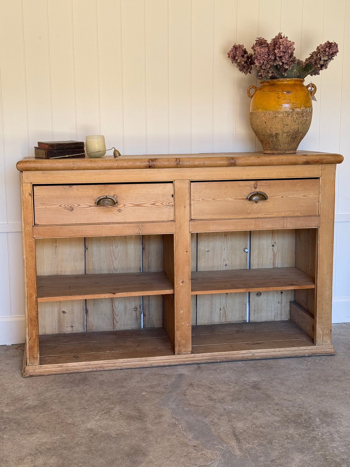 Antique English Pine Sideboard
