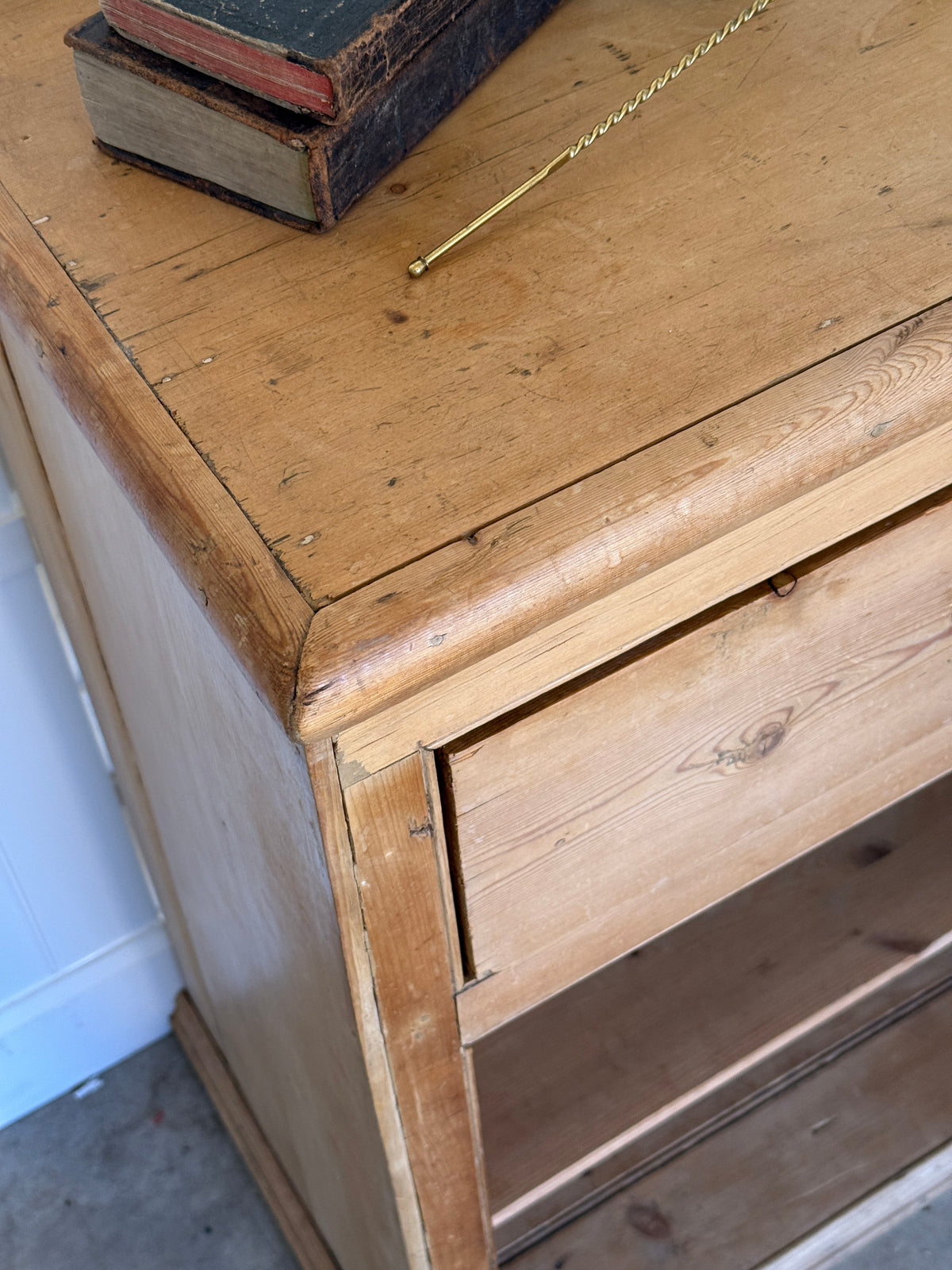 Antique English Pine Sideboard