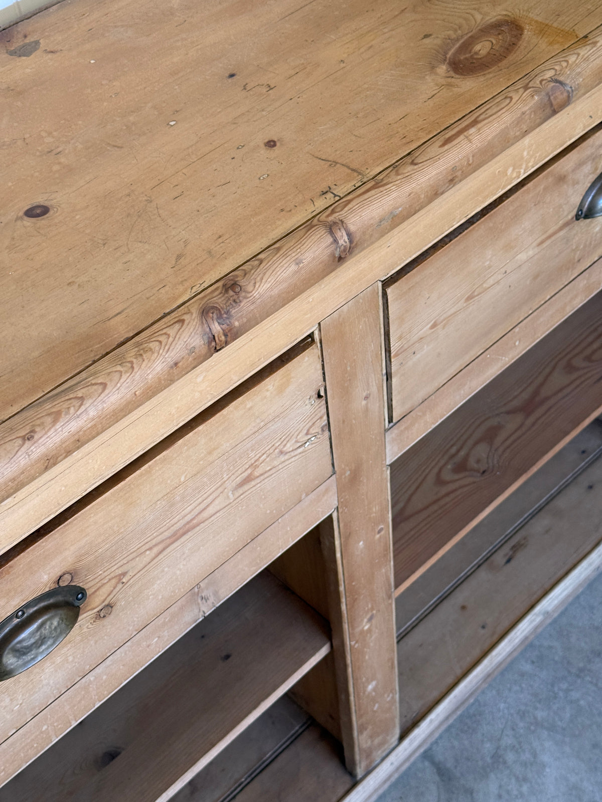 Antique English Pine Sideboard
