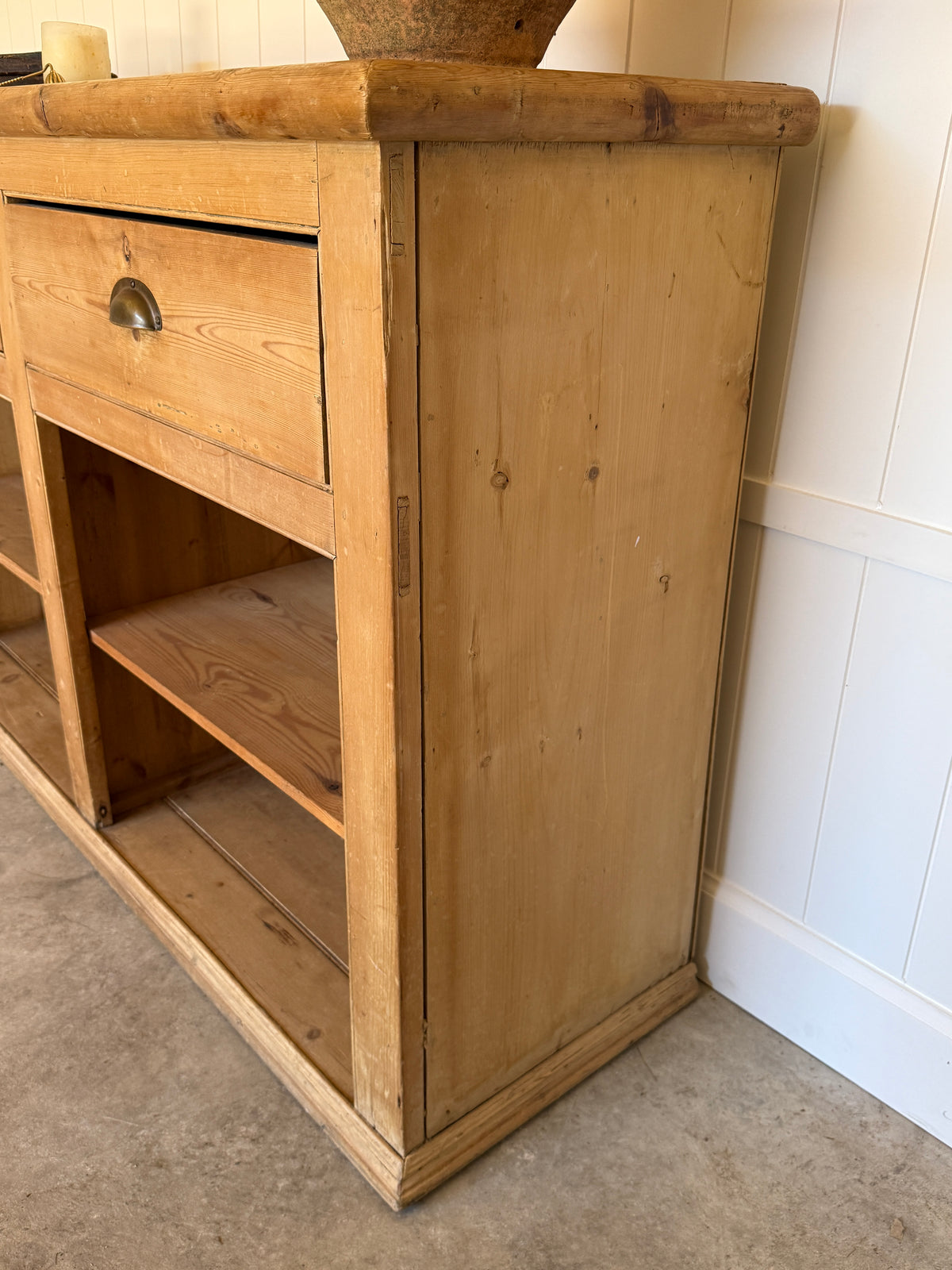 Antique English Pine Sideboard