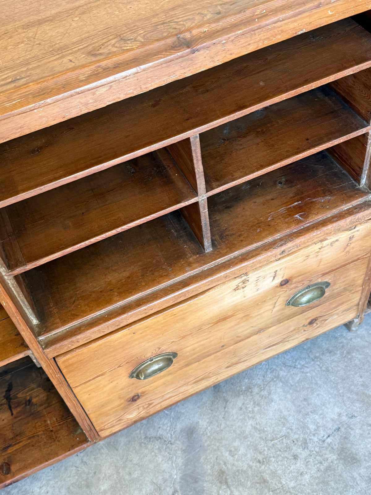 Antique English Shop Counter