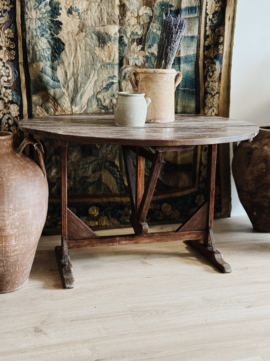 19th Century French Folding Wine Table
