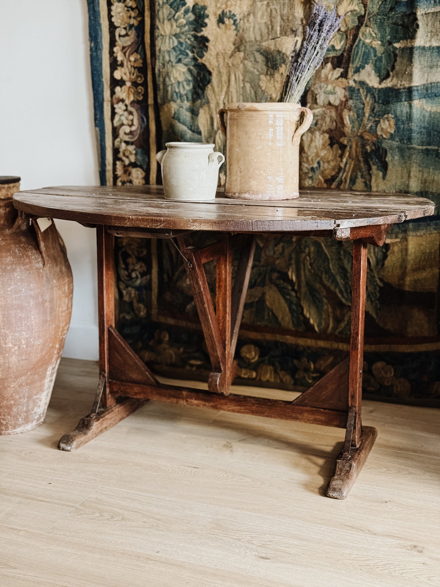 19th Century French Folding Wine Table