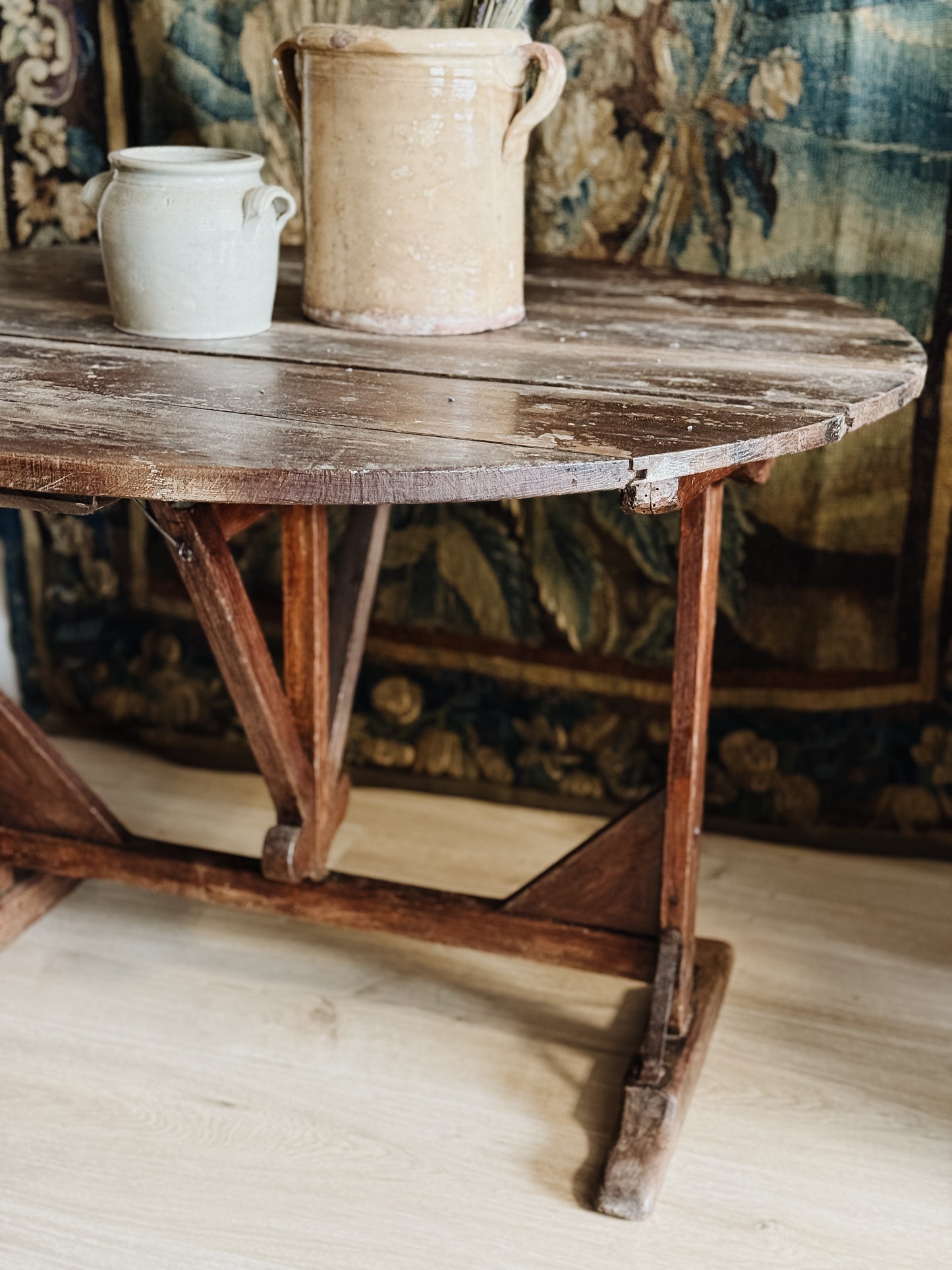 19th Century French Folding Wine Table