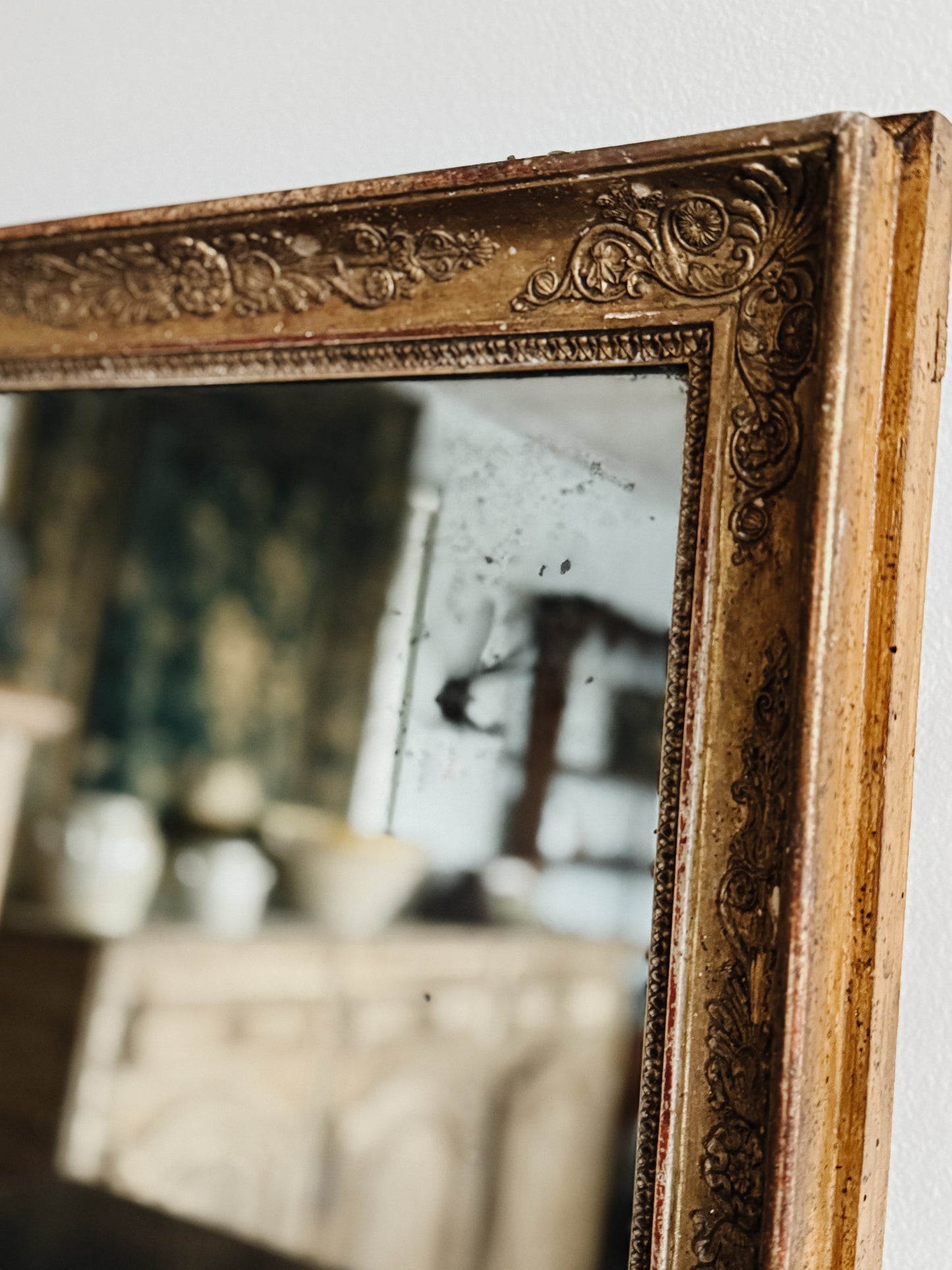 Antique French Gilded Mirror