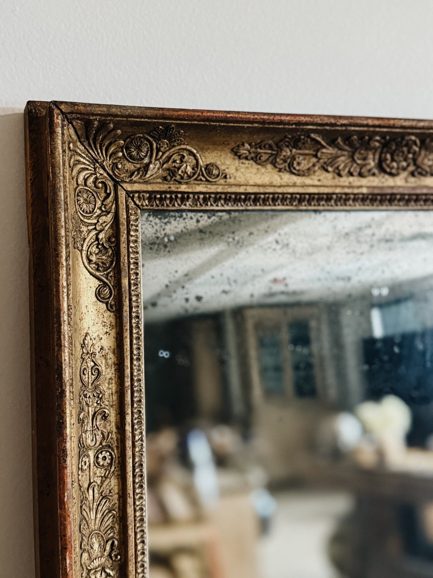 Antique French Gilded Mirror