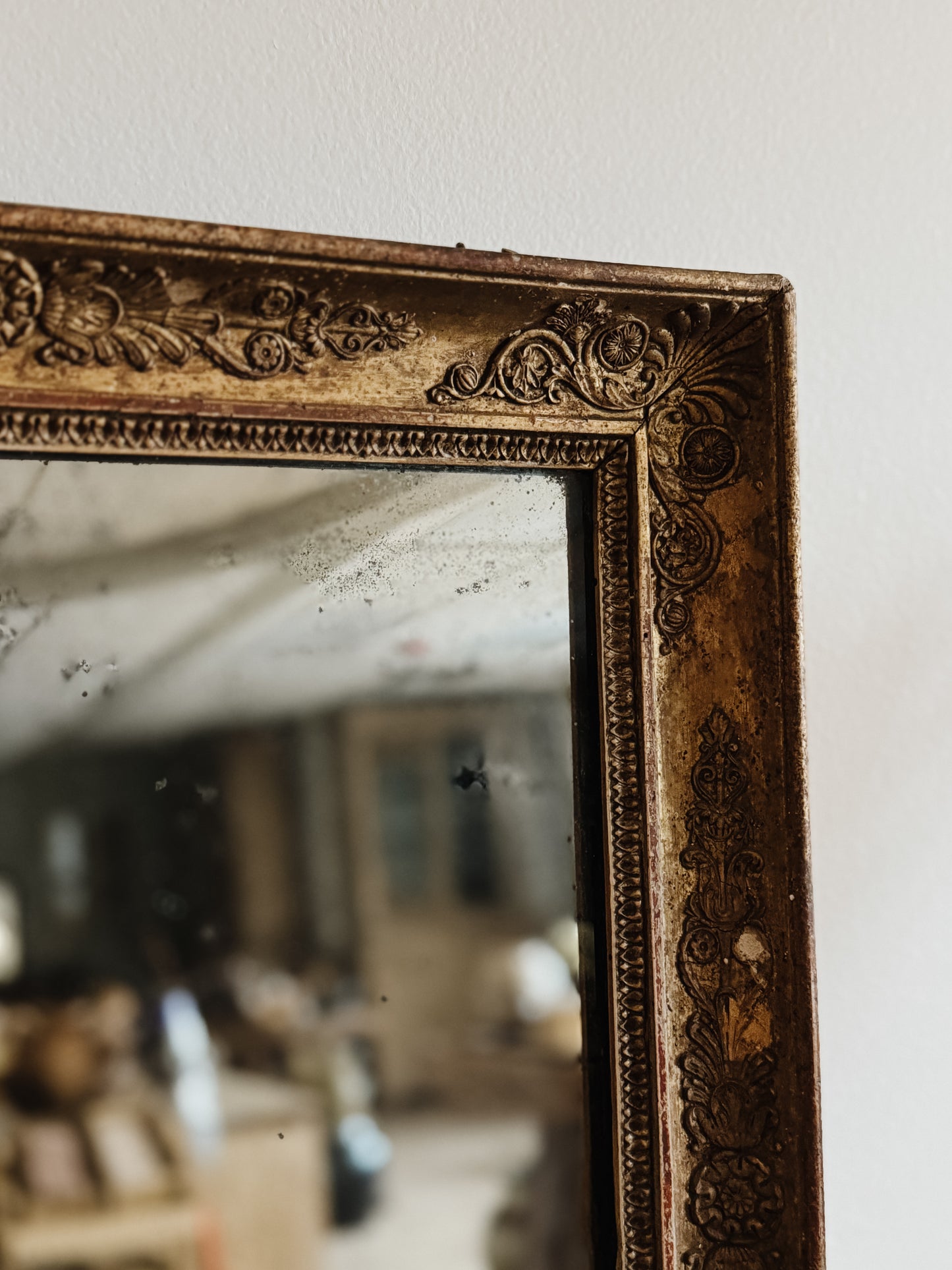 Antique French Gilded Mirror