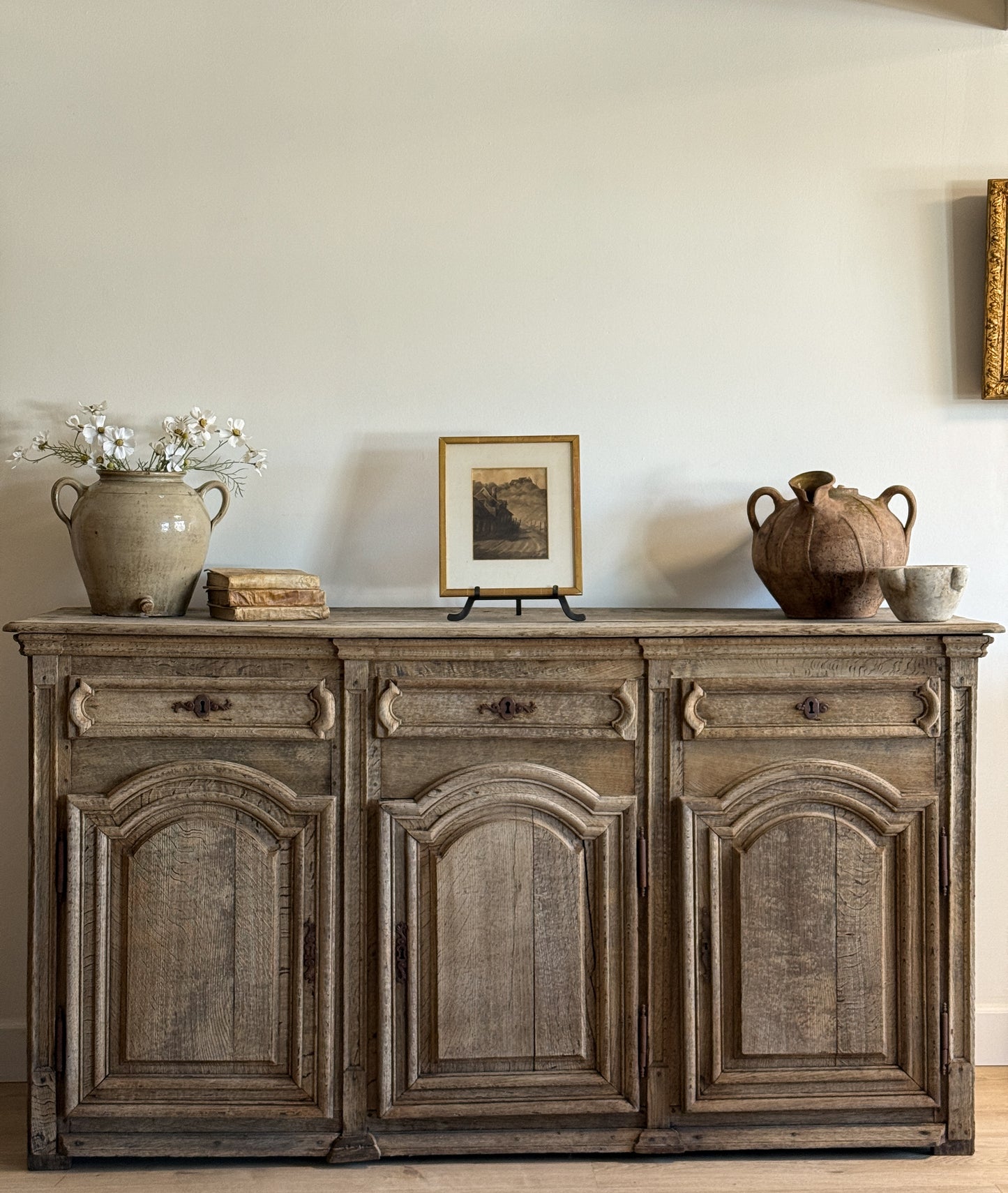 Antique French Oak Sideboard
