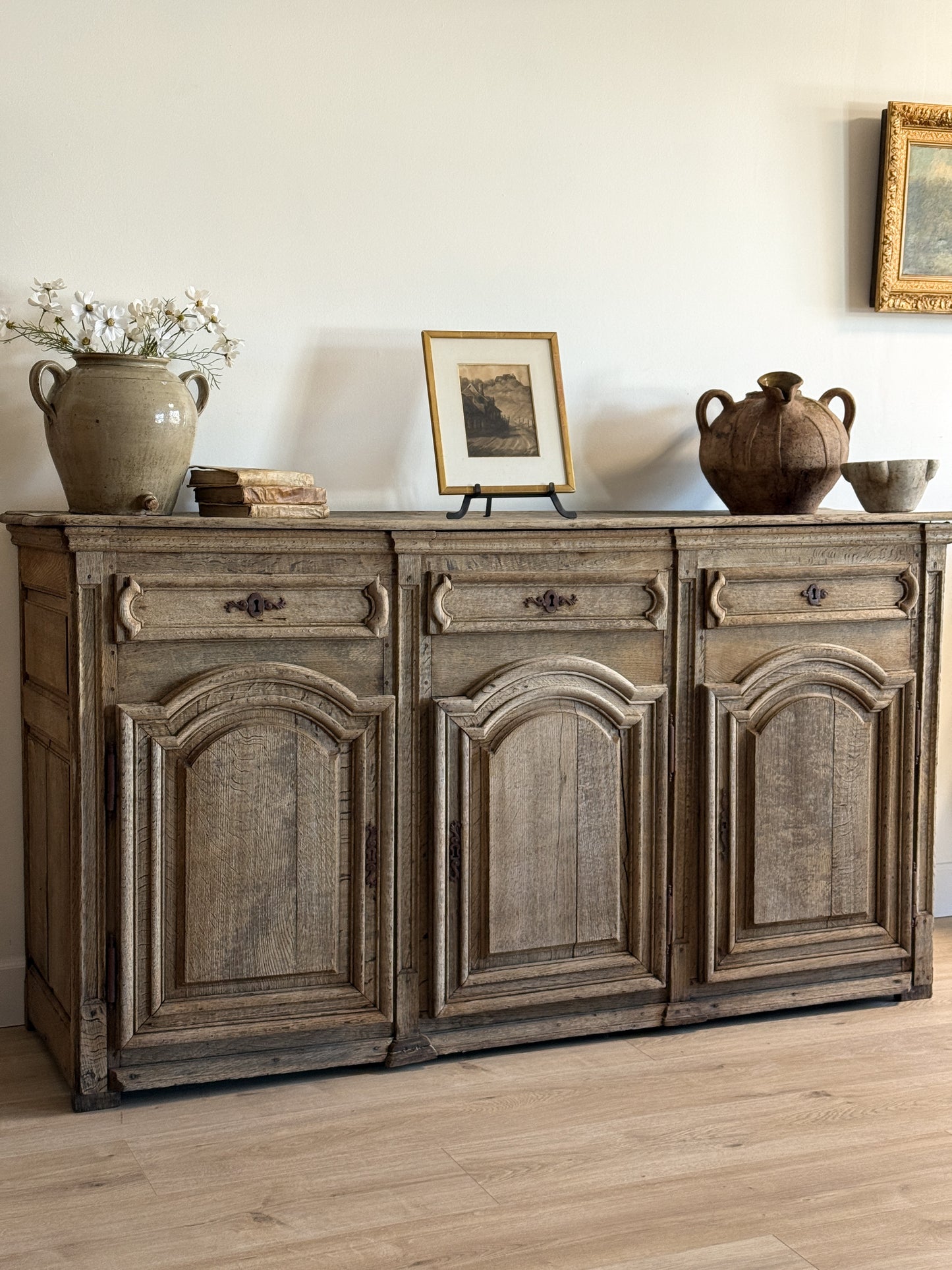 Antique French Oak Sideboard