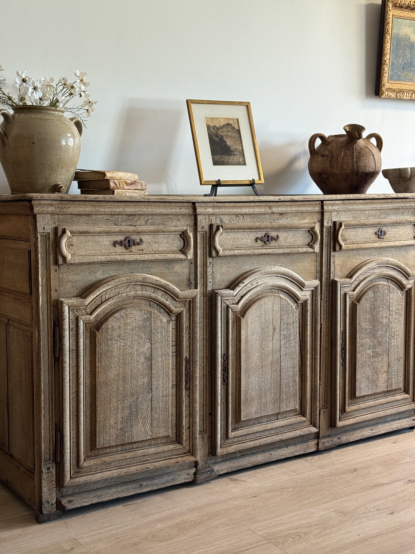 Antique French Oak Sideboard