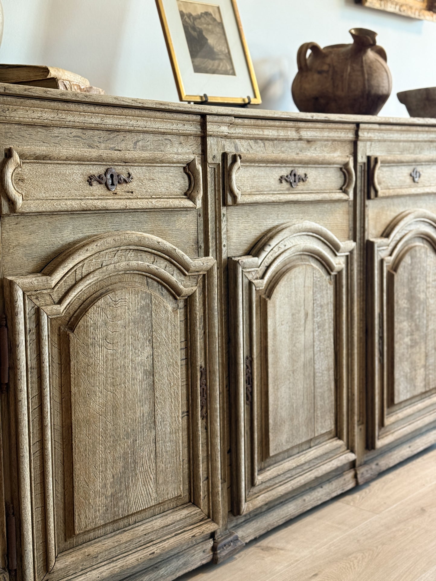 Antique French Oak Sideboard