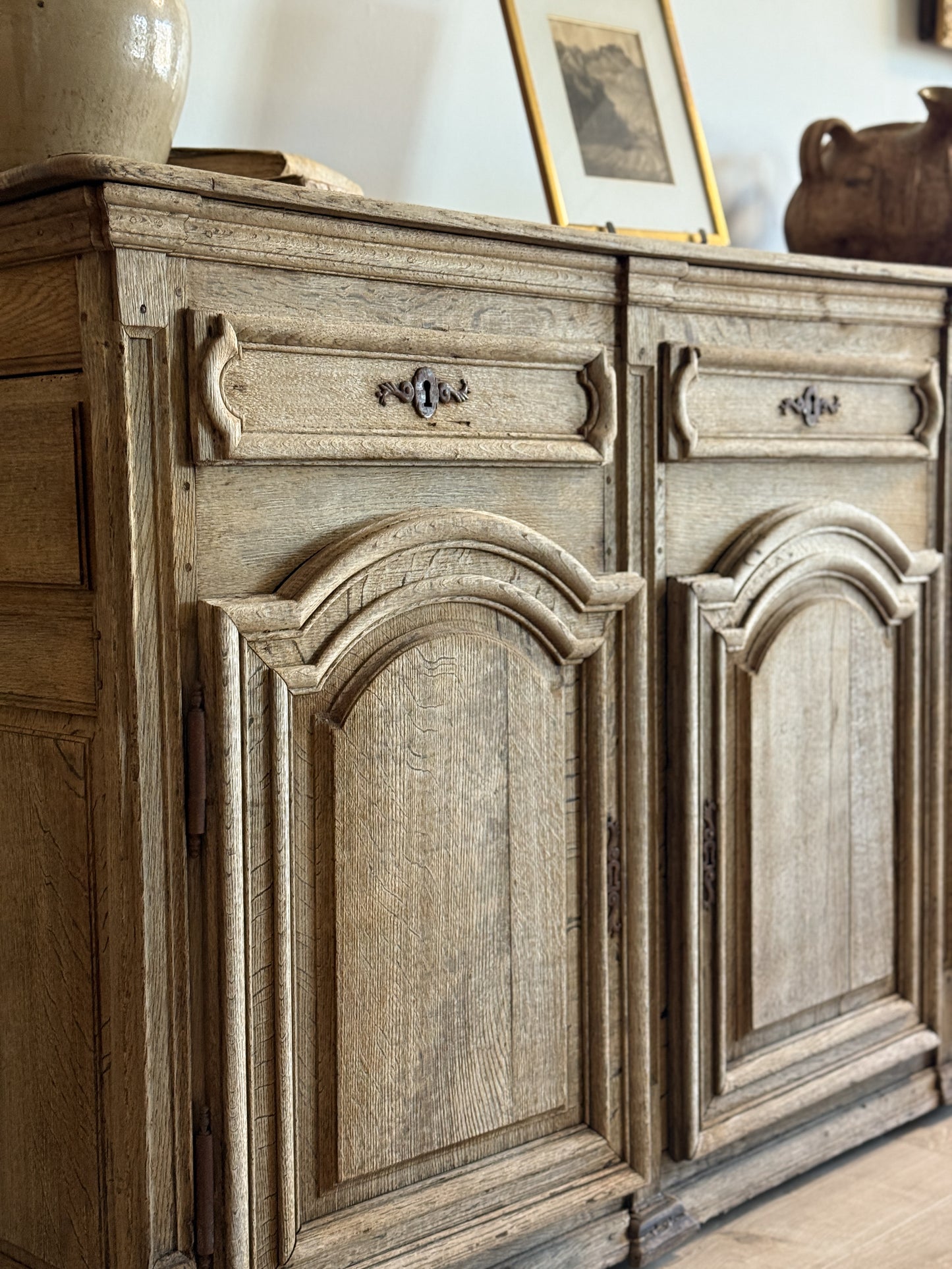 Antique French Oak Sideboard