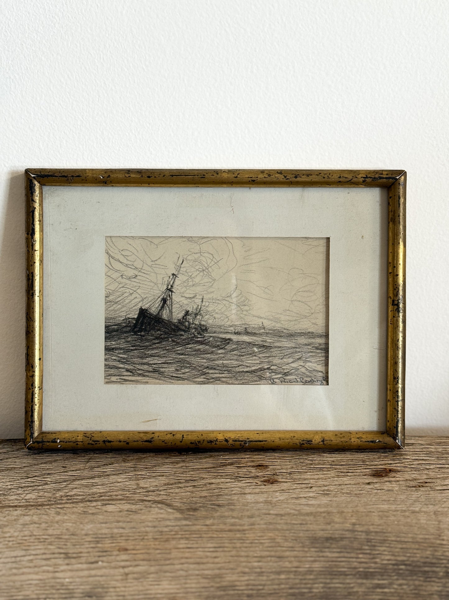 Antique Framed French Sketches