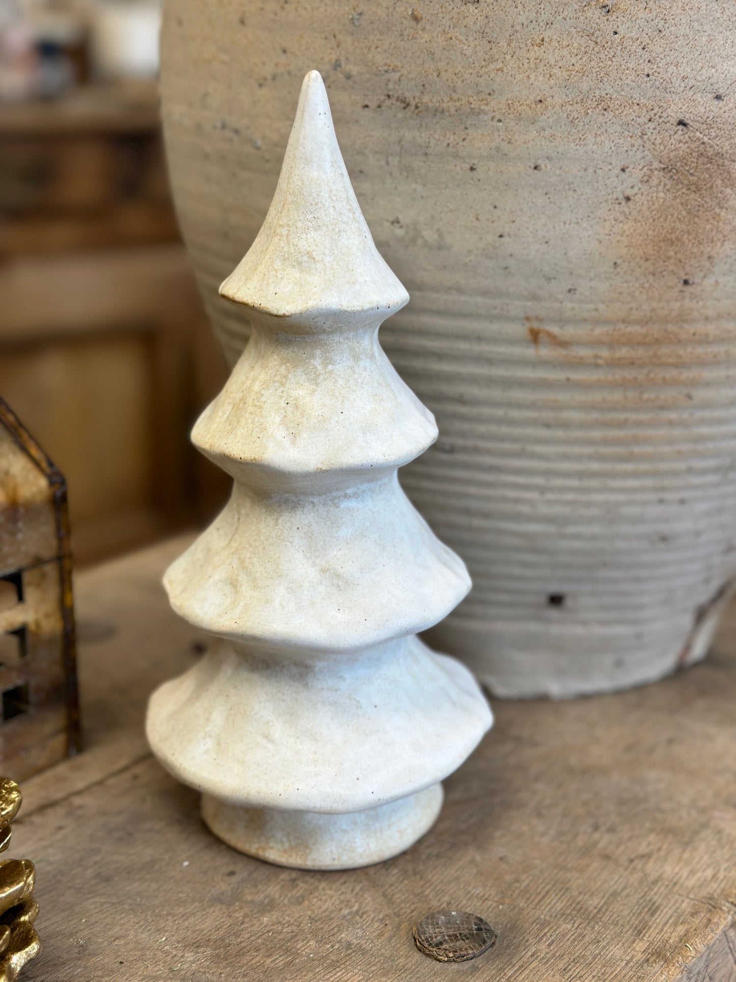 Stoneware Tree with Reactive Glaze