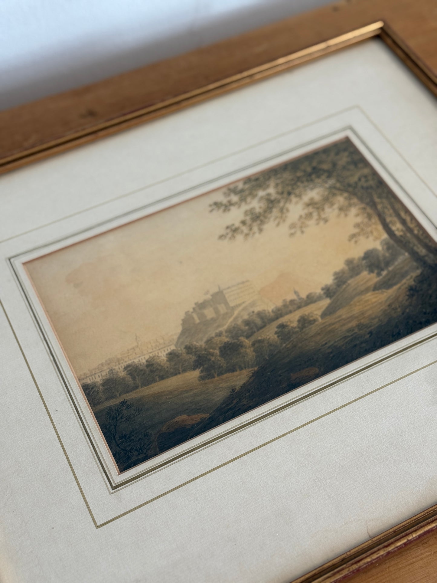 Late 18th English Watercolor Landscape Painting, Attr W.Payne
