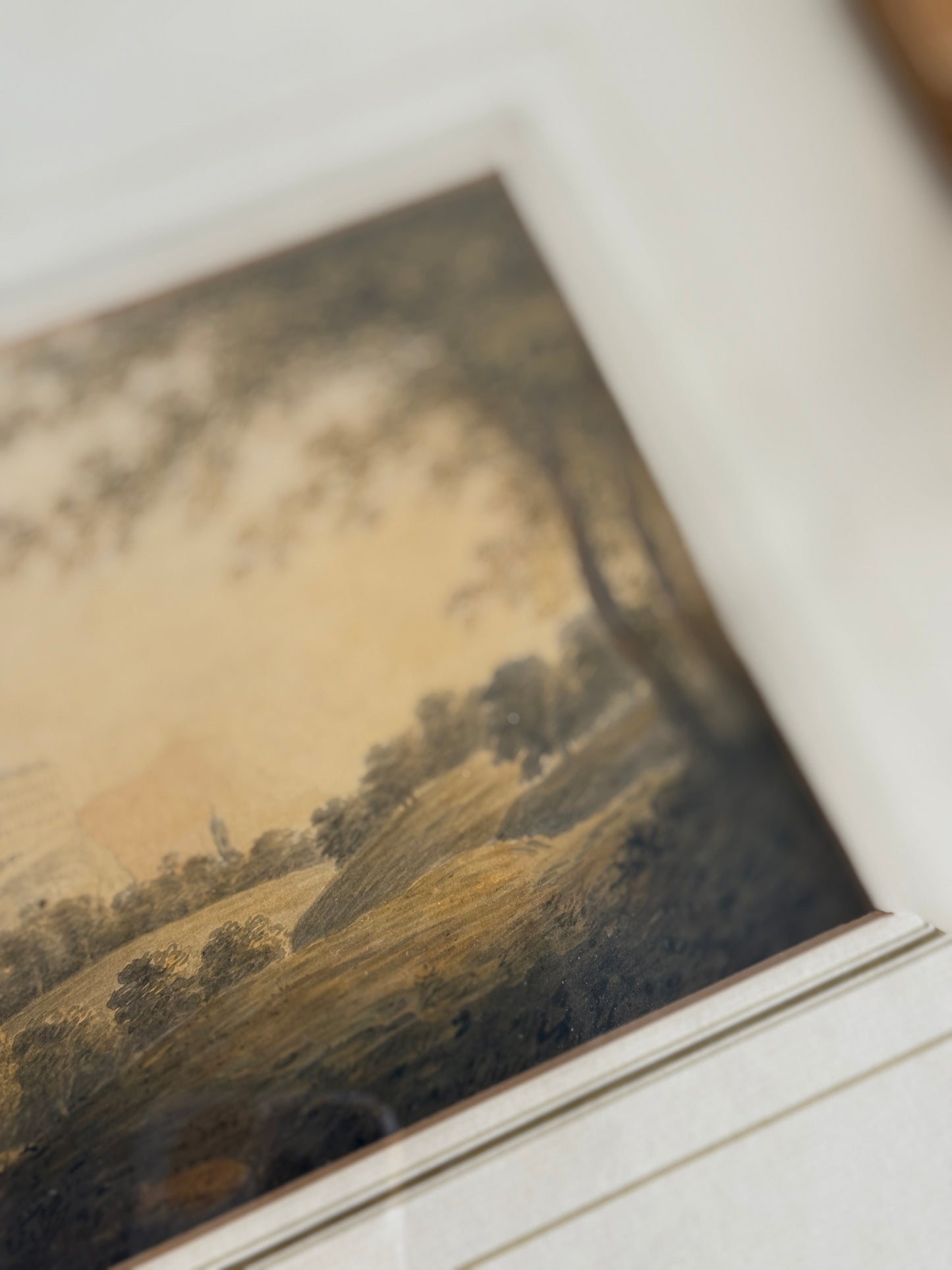 Late 18th English Watercolor Landscape Painting, Attr W.Payne