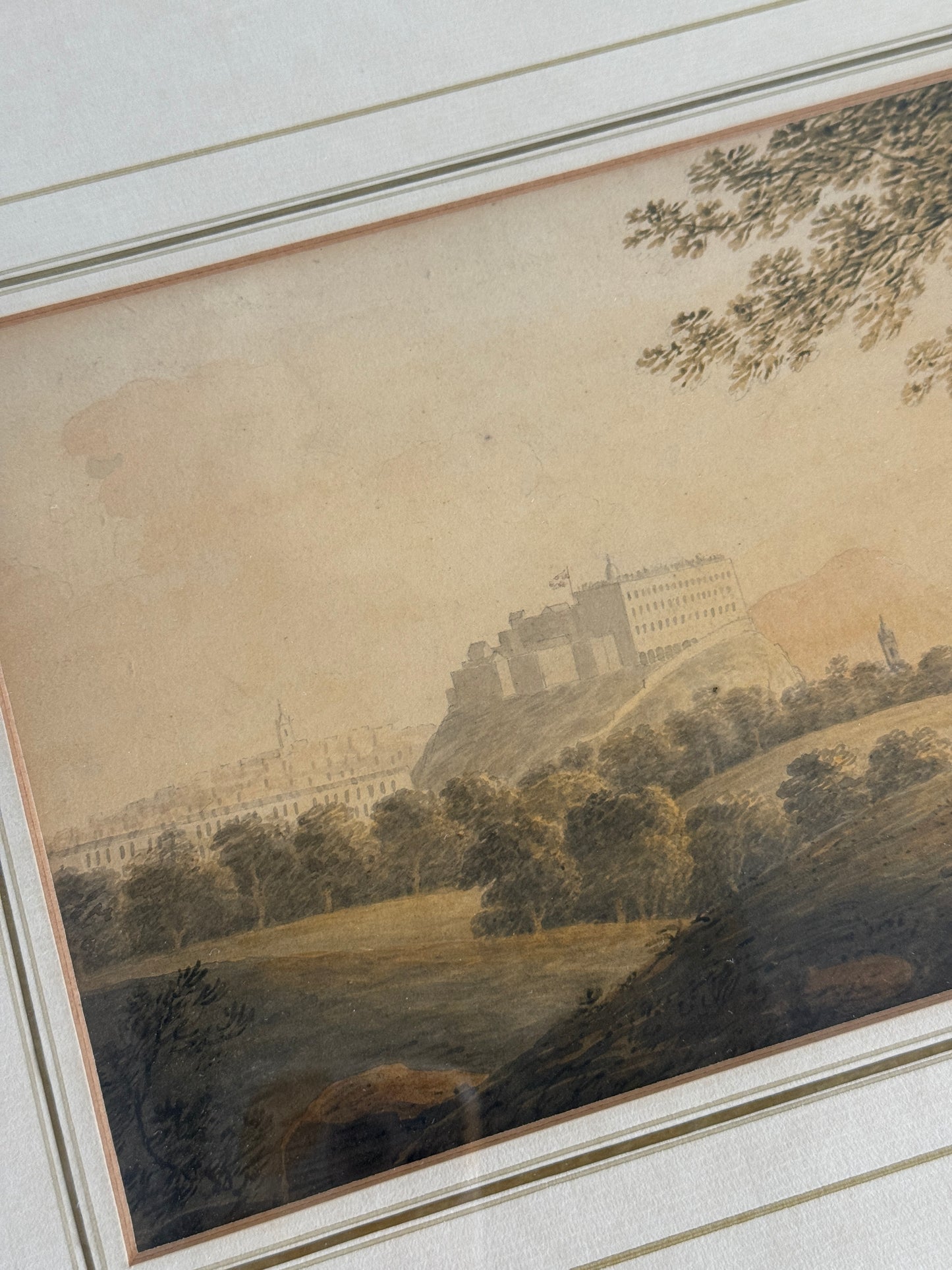 Late 18th English Watercolor Landscape Painting, Attr W.Payne