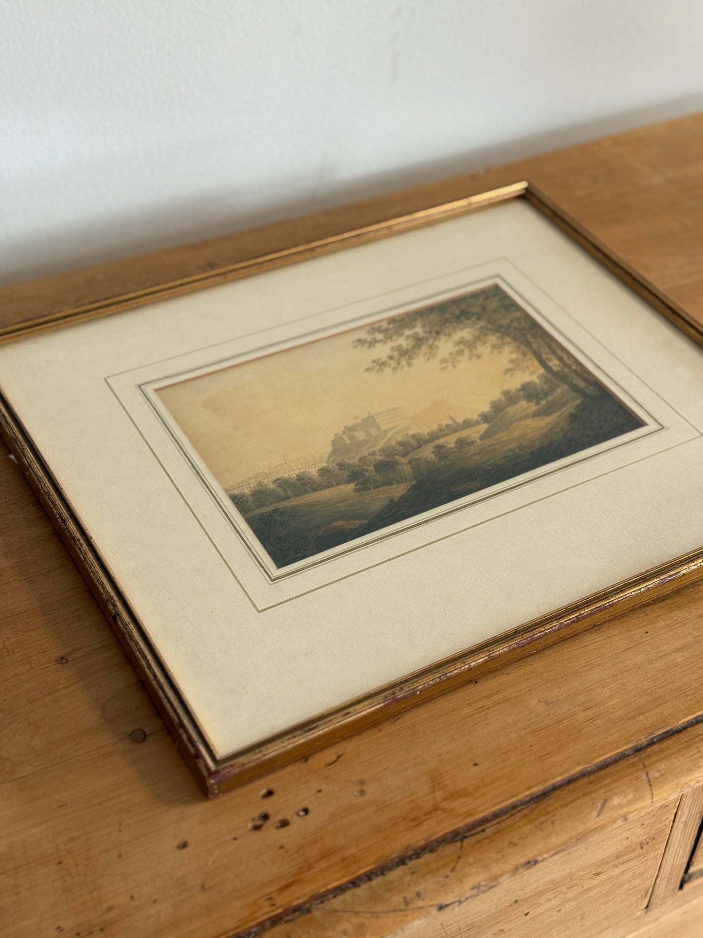 Late 18th English Watercolor Landscape Painting, Attr W.Payne