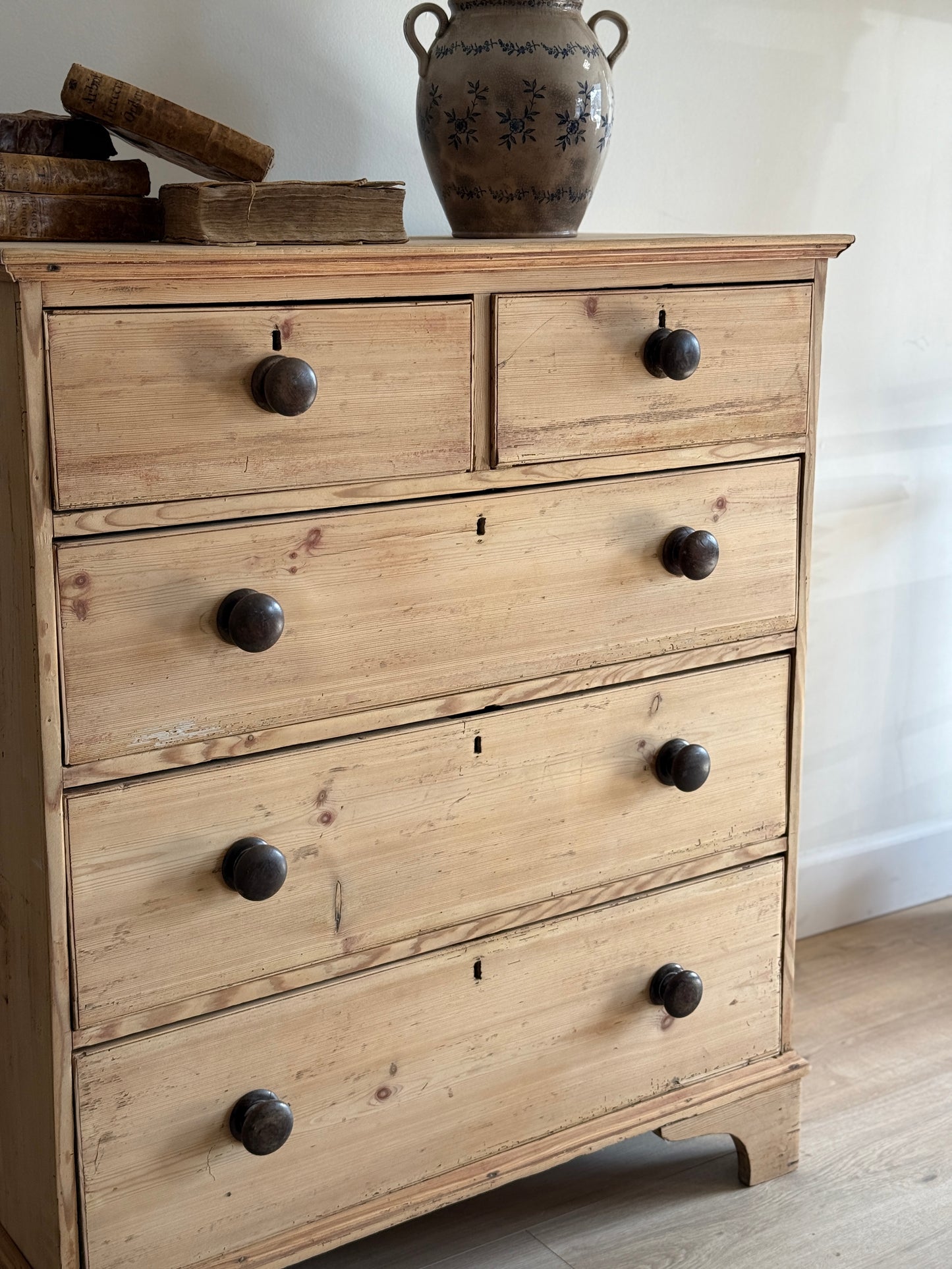 Antique English Pine Dresser/Chest of Drawers