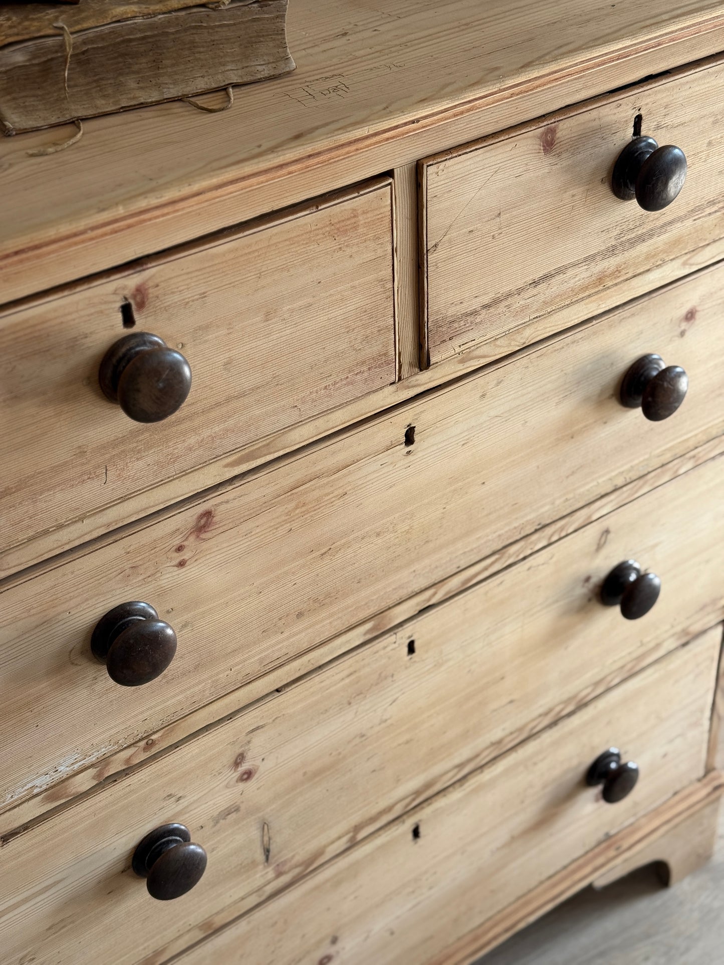 Antique English Pine Dresser/Chest of Drawers
