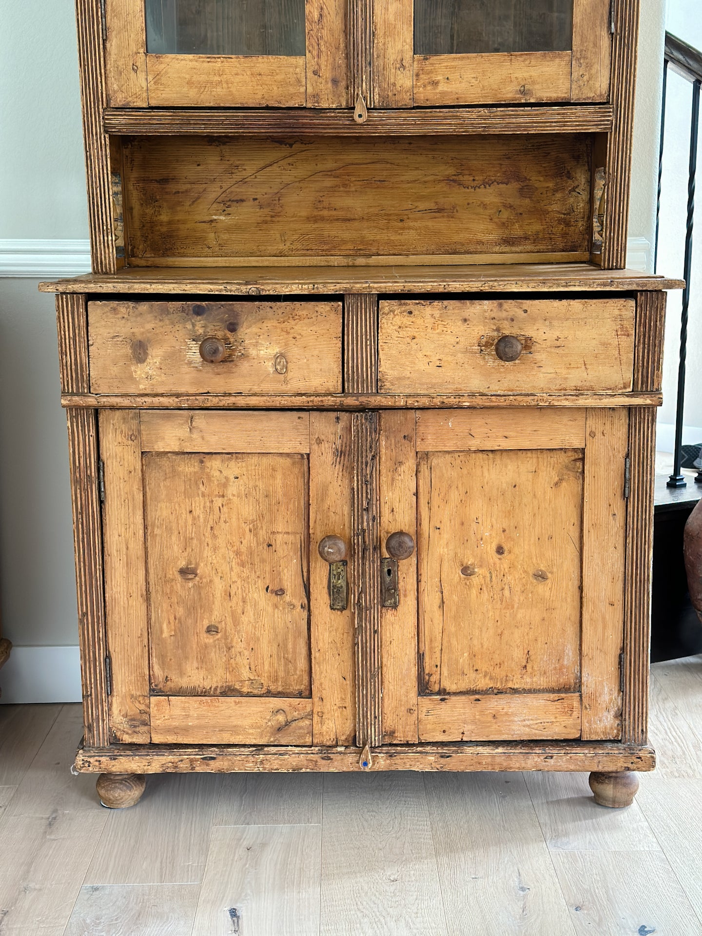 Antique Pine Hutch