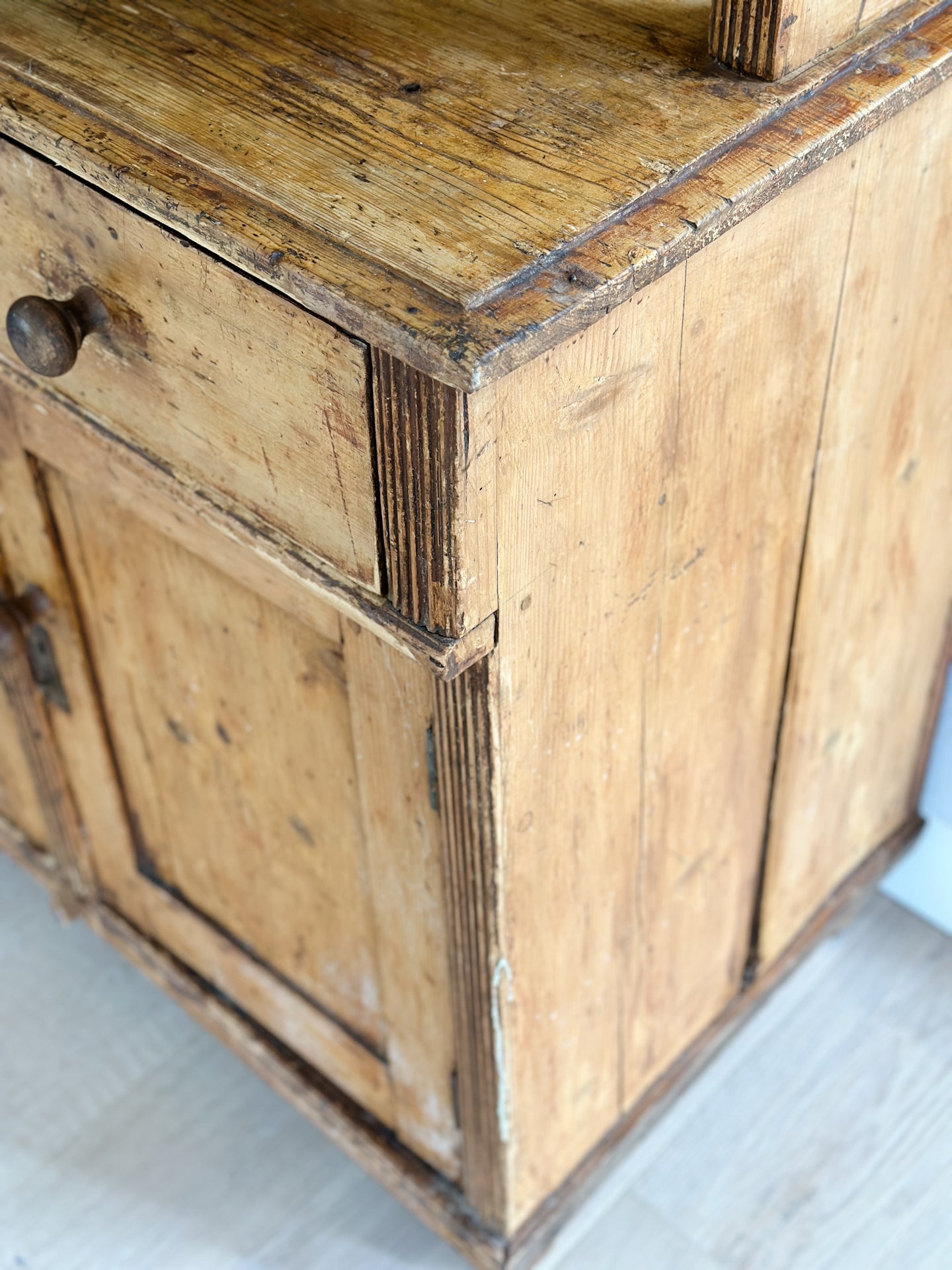 Antique Pine Hutch