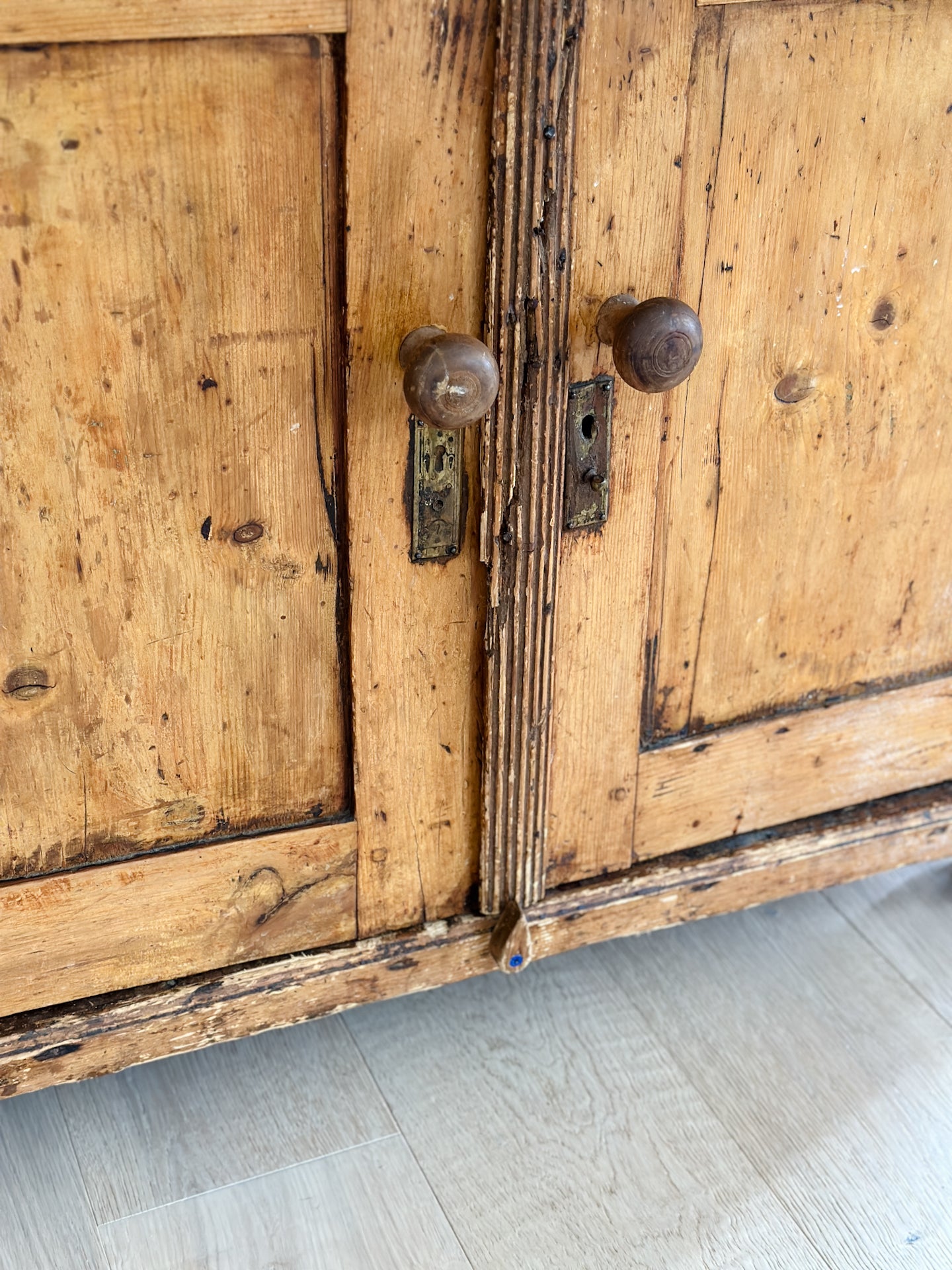 Antique Pine Hutch