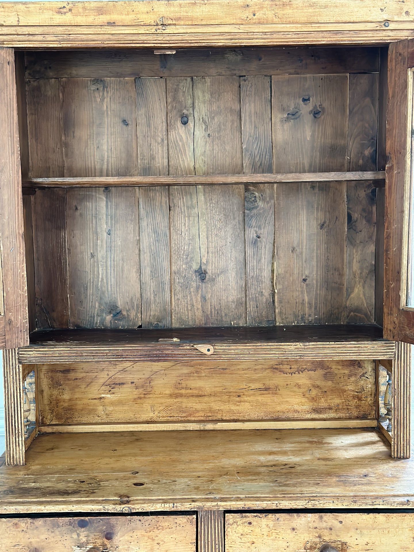 Antique Pine Hutch